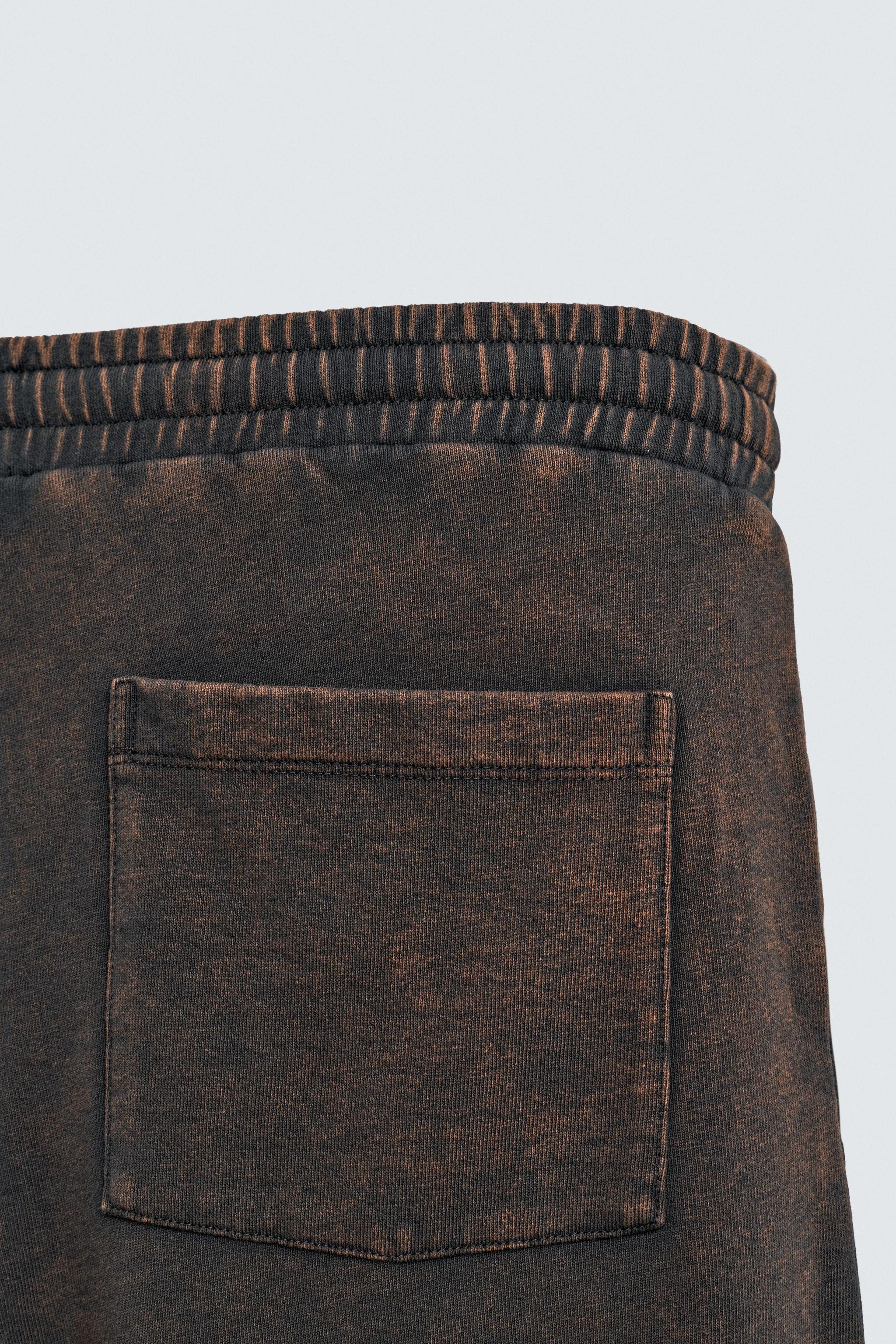 PANTALON JOGGING COUPE DROITE DÉLAVÉ